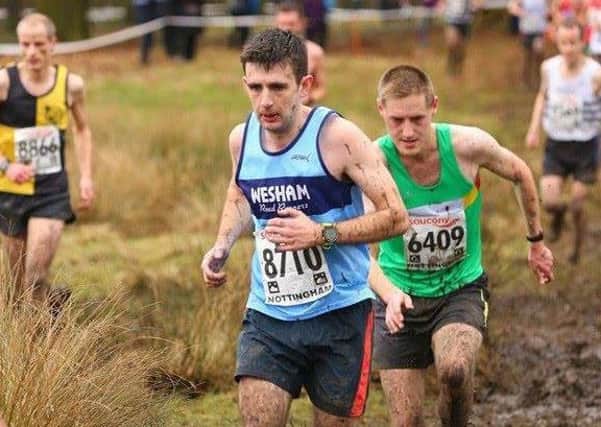 David Taylor competing in the English Cross Country Championships