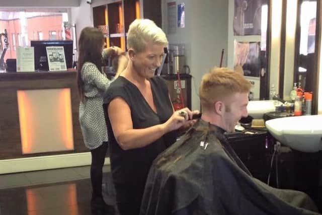 Andrea Tierney-Smith, who offers free haircuts to army veterans after her partner who was former military committed suicide