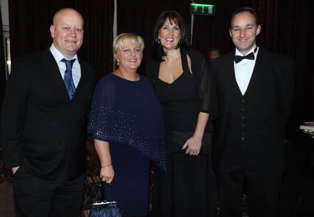 The Wyre Youth Mayor Jessica Basquill held a fundraising ball at the Village Hotel in Blackpool for local food banks. From left: Andy and Tracy Parker, Sue and Paul Richards.