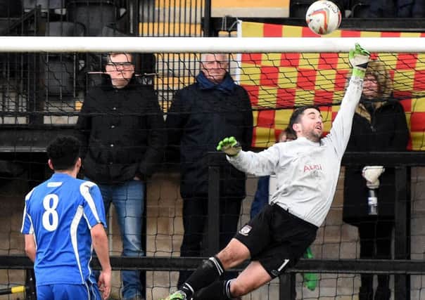 Gate's Joe Griffith pulls off a fine save   Picture: ALBERT COOPER