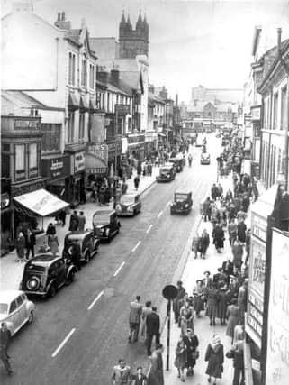 Church Street looking towards St John's Church in the 1950s when traffic still moved freely and parking was available outside the shops
Blackpool Historical