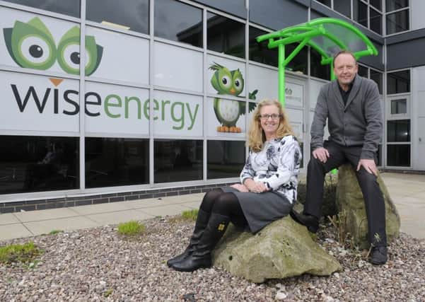Wise Energy Solutions Ltd have expanded and moved to new premises on Amy Johnson Way.  Pictured are owners Cath Baines and Vic Baines.
