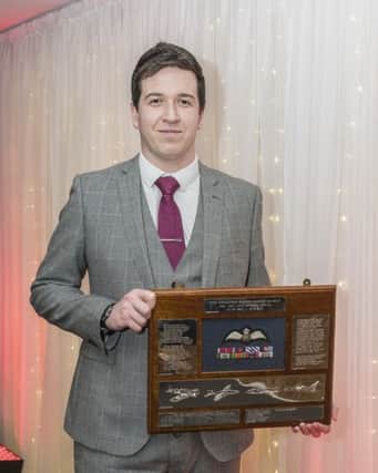 Sean Gallagher who has won BAE Systems  Bee Beamont Award for young engineers