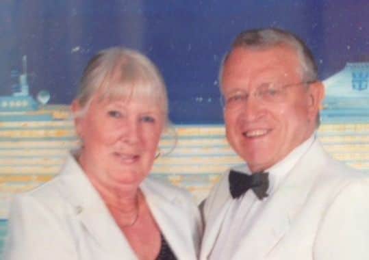 Eileen and Tony during their 50th wedding anniversary celebrations
