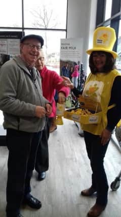 Marie Curie fund-raisers sold daffodils in St Annes