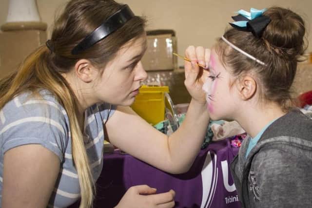 Face painting organised by UR Potential