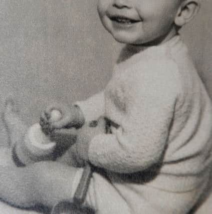 Jean O'Connor from Fulwood, Preston, whose son Iain was killed by the IRA 30 years ago. Iain died on March 30 1987 when two blast bombs were dropped from a walkway in Divis Flats on to the Landrover vehicle that he was in. He was 23. Iain pictured as a one year old in 1963. Picture by Paul Heyes, Friday March 17, 2017.