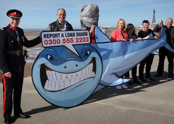An afternoon of entertainment on Waterloo Road in South Shore carried the serious message warning against using loan sharks.The High Sheriff of Lancashire John Barnett (left) joins the Social Enterprise Solutions campaign on Blackpool beach.  PIC BY ROB LOCK25-3-2017
