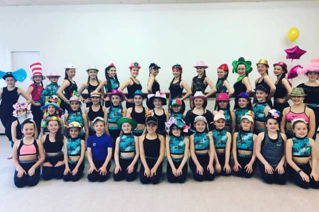 Langley Dance Centre does a silly hat day to raise money for brain tumour research. Picture by Donna Langley