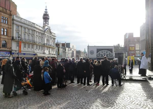 A multi-faith service to commemorate the victims of the Westminster terror attack was held in Blackpool