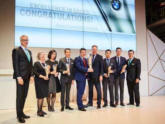 Lloyd BMW of Blackpool won a global award at BMW's ceremony in Munich