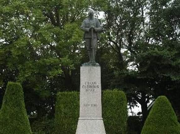 The war memorial at Thornton