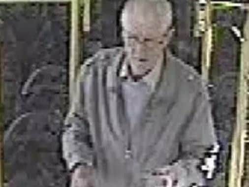 The child sex attacker was seen on a bus in Cleveleys on Sunday
