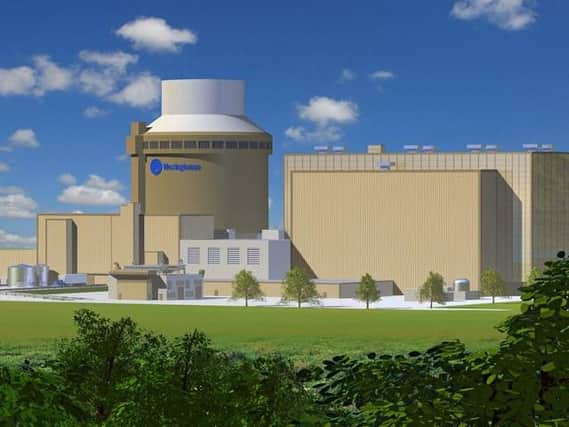 An artist's impression of an AP1000 nuclear power station