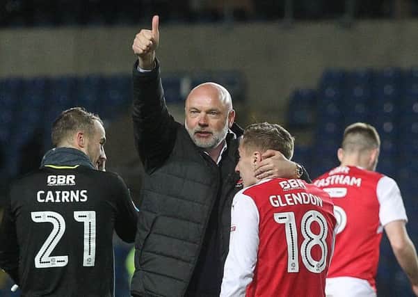 Uwe Rosler is hoping to see another large turnout from Fleetwood Town's fans today