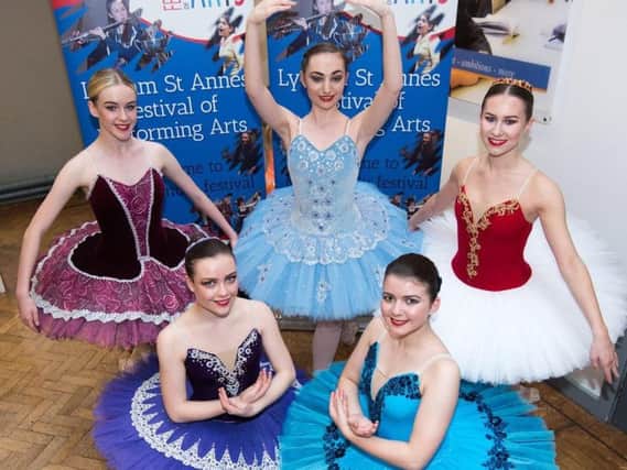 Senior ballet competitors at the Lytham St Annes Festival of Performing Arts