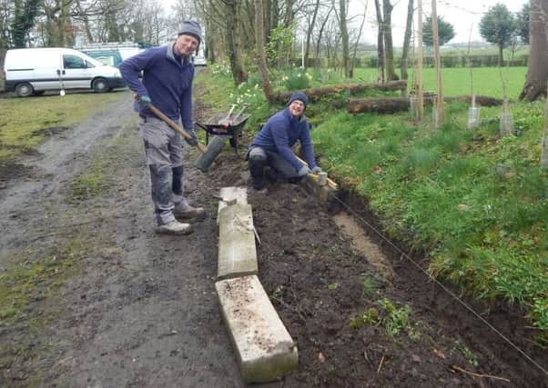Phil Deakin and Stephen Joyce  help out at the scout camp on Mowbreck Lane, Wesham