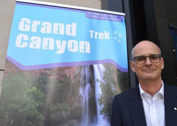 Craig Holland will descend 3,100ft down the Grand Canyon