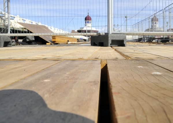 The new decking on Blackpool North Pier