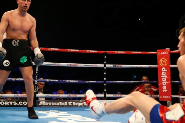Cardle has his man down in round two