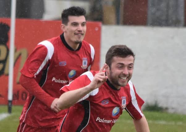 Joe Noblet opened the scoring for Squires Gate    Picture: Albert Cooper