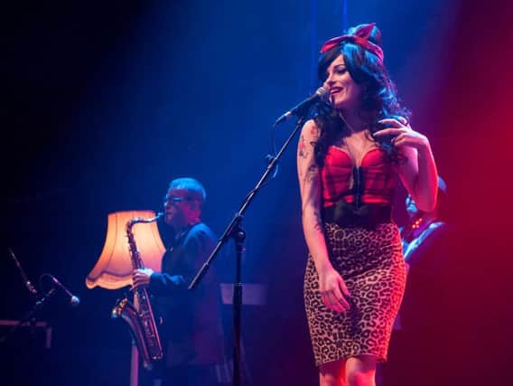 Emma Wright as Lioness, the Amy Winehouse tribute show