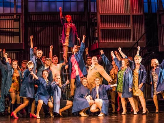 The cast of Blackpool Operatic Players' production of Made In Dagenham