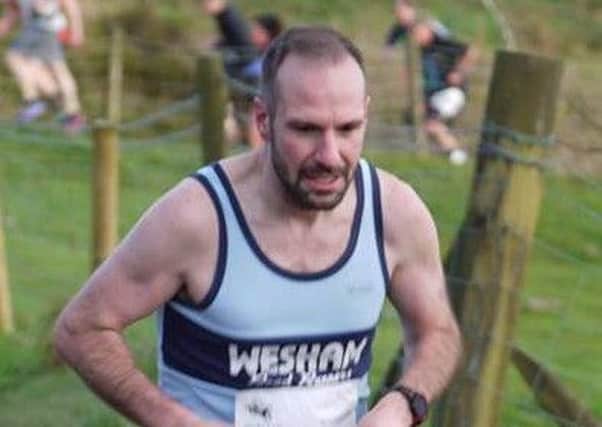 Steven Gore in the Curlys Trail race on Wednesday evening