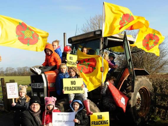 Anti-fracking residents at Roseacre