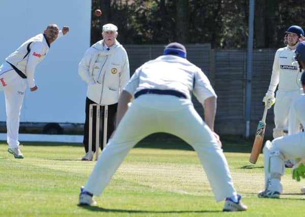 Michael Erlank bowling for St Annes