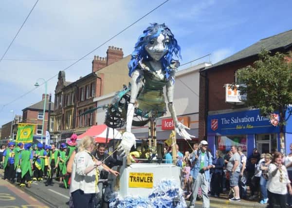 Fleetwoods mermaid on parade