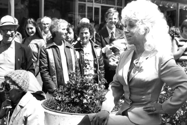 Barbara Windsor meets her fans on 24th June 1981, long before EastEnders beckoned. The former Carry On star was appearing alongside Trevor Bannister in The Mating Game at the Grand Theatre