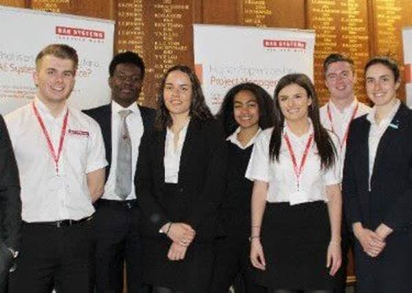 Students from Rossall School were inspired by a career event with BAE Systems