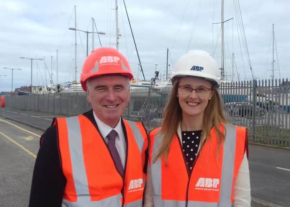 John McDonnell with MP Cat Smith during his visit to Fleetwood