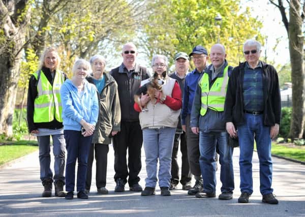 Picture by Julian Brown 03/05/17


Local residents pictured on a walk around the newly refurbished Fleetwood Memorial Park and stroll along the promenade
