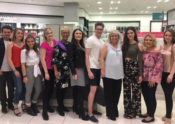 Modelling the latest trends at the Debenhams Blackpool glamour and gala night