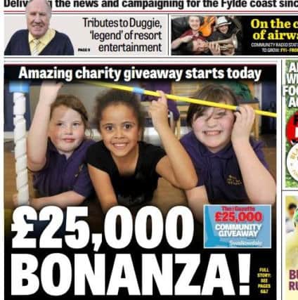 The Gazette has helped giveaway thousand of pounds to good causes