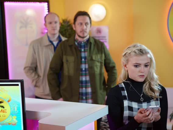 Cleveley's actress Lucy Fallon in a recent scene as Bethany Platt in Coronation Street