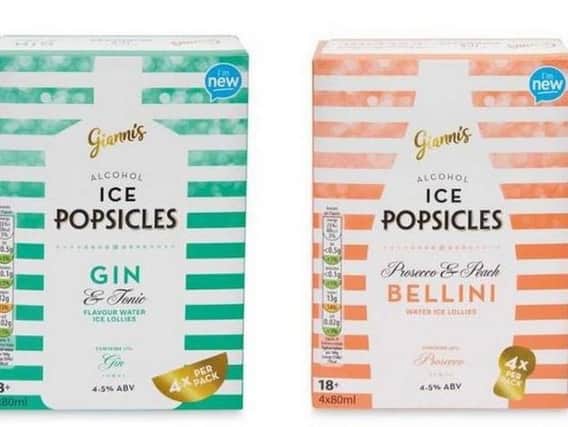 Giannis Alcoholic Ice Popsicles are on sale now.