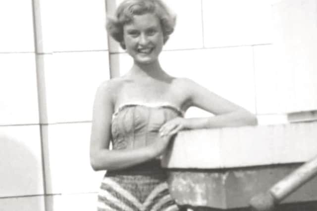 Pat Stewart, in her first summer season in Blackpool, aged 17