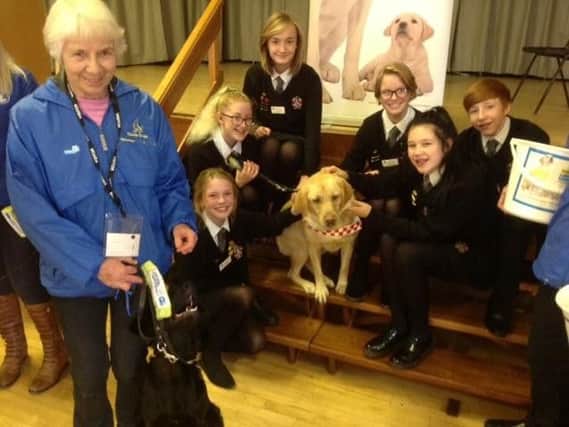 Saint Aidan's High School has 'adopted' a guide dog pup