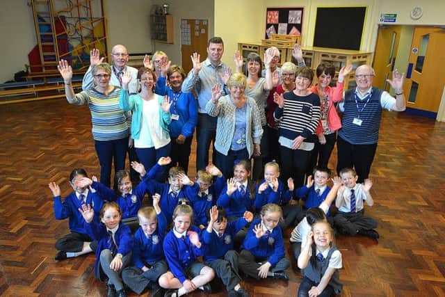 Pupils from Manor Beach Primary have been helping show why it's important not to take pebbles off Rossall Beach
