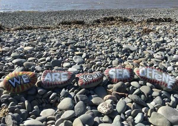 A campaign has been launched to stop people taking pebbles off rossall beach