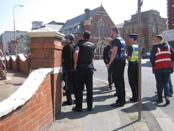 Patrols were carried out in Blackpool last week
