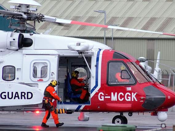 Coastguard helicopter crews at Blackpool Airport
Image: Paul Webster