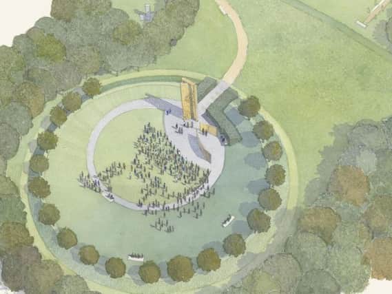 How the memorial will look