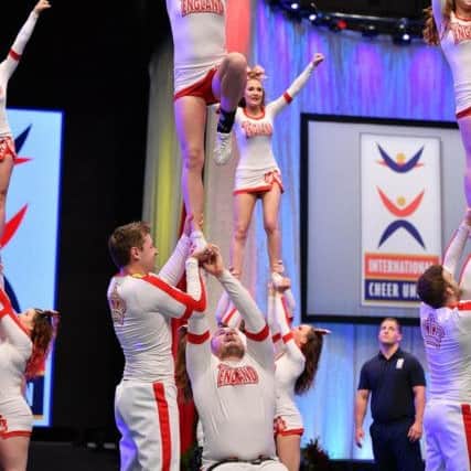 Emily Bonney, 18, has cystric fibrosis, but that didn't stop her helping her ParaCheer team win a gold medal at the 2017 World Cheerleading Championships in Orlando, Florida.