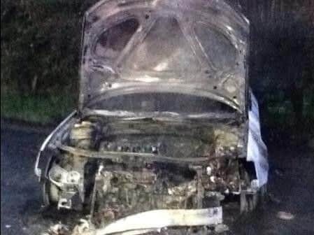 Four people have been arrested after two cars were found abandoned