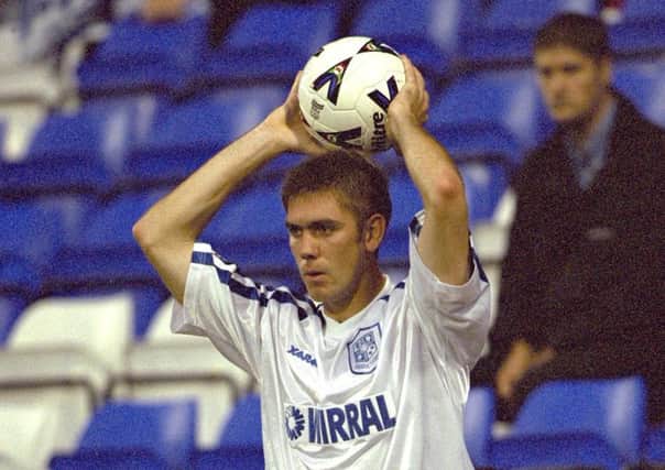 Challinor in his Tranmere days