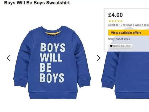 A mother lashed out against this jumper branding it 'offensive'